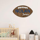 Personalized Football Name Sign, Wooden Name Sign, Football Nursery Decor, Baby Name Sign Wood Sign, Nursery Name Sign for Baby Boys, Football Gift, Kids Room Decor gift/20 by TinyTreasures Baby Boutique