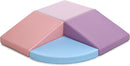 Climbing Foam Blocks for Toddlers: PU Leather Foam Blocks for Kids Active Play - Toddler Climbing Toys Indoor - Durable Playground Gym Preschool Toddler Toys for Boys and Girls (Purple/Pink) by TinyTreasures Baby Boutique