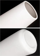 Simple Vase for Flowers Plants, Matte Vases for Modern Table Shelf Home Decor Wedding Boho Decor, 6" H Frosted Elegant Ceramic Vase for Pampas Grass Fluffy Stem Bouquet Lavender Flowers (White, 1) by GreenHaven Gardens