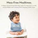 Bella Tunno Baby Bib for Eating, Waterproof Silicone Bib with Large Food Catcher, Adjustable Fit for Babies 4-12 months & Toddlers 1-3 Years, Boys & Girls, I Love Grandma by TinyTreasures Baby Boutique
