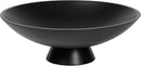 Decorative fruit bowl for Home Decor Large Modern Handicraft Key Bowl for Entryway Table Stylish Centerpiece Purse Bowl Pedestal bowl for Kitchen Counter Coffee Table(Artificial Stone Black) by CozyNest Decor