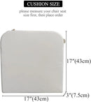 17 x 17 Inch Outdoor Seat Cushions for Patio Furniture with Non Slip and Ties Waterproof & UV Resistant Round Corner Outdoor Chair Cushions Replacement Set of 2, Beige by GreenHaven Gardens