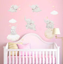 Runtoo Elephant Wall Decal Kids Animals Art Wall Stickers Baby Nursery Bedroom Space Wall Décor by TinyTreasures Baby Boutique