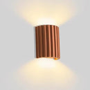 LightInTheBox Modern LED Wall Sconce Minimalist Resin Wall Light Nordic Style Half-Cylinder Tree Root Desgin Up and Down Light for Stairs Hallway Bedroom (Orange) by CozyNest Decor
