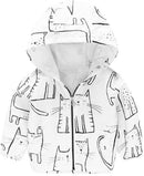 TUIJI Toddler Boys Girls Cartoon Print Zip Jacket Hooded Trench Lightweight Kids Coats Windbreaker Outdoor Cute Dust Coats by TinyTreasures Baby Boutique