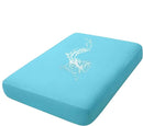 hyha Waterproof Couch Cushion Covers, Stretch Sofa Couch Seat Slipcover for Dog Washable, Non-Slip Waterproof Outdoor Cushion Covers for Patio Furniture Replacement (1 Piece for Medium, Peacock Blue) by CozyNest Decor