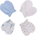 Unisex Baby Cotton Scratch Mittens For Newborn Baby Boys Girls Mittens Accessory 0-6 Months by TinyTreasures Baby Boutique
