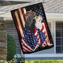 FLAGWIX Three Labrador Retriever Dogs, Patriot American Dog Flags - 4th of July Decorations for Home, Outside, Indoor Outdoor Flag, House Flag 30x40 - Double Sided, Heavy Duty Canvas, Fade Resistant by GreenHaven Gardens