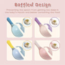Baby Utensils Spoons and Forks Set Bendable Self-Feeding Silverware for Toddler Children with Travel Case Gum Friendly Food Grade (4 Set) by TinyTreasures Baby Boutique