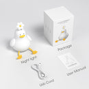 Cute Duck Night Light for Baby, Kids, Toddler, Ambient Nursery Nightlight, Soothing Lamp 3 Level Dimmable, Sleeping Accompanion for Bedroom Bedside, Rechargeable Battery, 30 Min Timer Off by TinyTreasures Baby Boutique