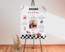 Personalized Fast One Birthday Milestone Photo Poster, Race Car 1St Birthday Milestone Sign, Racing Car Birthday Sign, Design 010 by TinyTreasures Baby Boutique