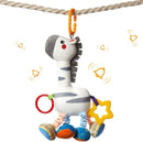 TUMAMA Baby Hanging Toys, Plush Animals Baby Rattle Crinkle Squeaky Toys Car Seat Stroller Mobile Toys, Baby Toys for 0 3 6 9 12 Months, Sensory Learning Toys Gift for Newborn Infant (Zebras) by TinyTreasures Baby Boutique