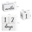 Baby Monthly Milestone Blocks for Boy or Girl, Milestones Age Photo Block Set for Baby Shower, Pregnancy Countdown, 7 Pcs by TinyTreasures Baby Boutique