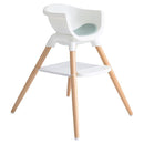 Joie Chai Multi-Mode Highchair - European Beech Wood, Convertible, 9+ Modes, Birth up to 60 lb. (Mist) by TinyTreasures Baby Boutique