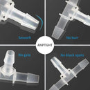 3/16" Tee Fitting Equal Barb 3 Way Hose Barb Fitting，Splicer Joint Mender Adapter Union Fitting for Fuel Gas Liquid Air (Pack of 5) by GreenHaven Gardens