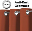 H.VERSAILTEX Blackout Curtains for Bedroom Thermal Insulated Room Darkening Living Room Curtains 63 Inch Long Grommet Privacy Protection Window Curtain Panels/Drapes for Nursery,2 Panels,Orange by CozyNest Decor