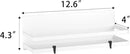 Magnetic Spice Rack Moveable Magnetic Shelf Organizer for Kitchen Refrigerator Microwave Oven Storage Rack Fridge Magnet Organizer,White,4 Packs by CozyNest Decor