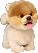 CU-MATE Interactive Dog Stuffed Animal Electronic Plush Pomeranian Simulation Puppy Realistic Toy Like-Real Robotic Nodding Barking Wagging Tail Present Pet for Toddler Boys by TinyTreasures Baby Boutique