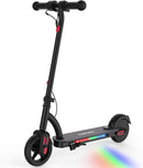 Caroma Electric Scooter for Kids Ages 6-12,150W/180WMotor,10 MPH Max Speed & 7 Miles,Colorful Lights,Adjustable Height & Speed,LED Display,Foldable Kids Electric Scooter 132 Lbs Max Load,Idea Gift by TinyTreasures Baby Boutique