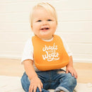 Baby Bib for Eating by Bella Tunno, Waterproof Silicone Bib with Large Food Catcher, Adjustable Fit for Babies 4-12 months & Toddlers 1-3 Years, Boys & Girls, Cheeks For Weeks by TinyTreasures Baby Boutique