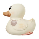 HEVEA Kawan Mini Rubber Duck - 100% Natural Rubber Baby Bath Toy - Eco Friendly, Perfect for Playing, Teething, and Bathing - Mold Free Bath Toys - Marshmallow White by TinyTreasures Baby Boutique