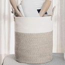 OrganiHaus Brown Toy Basket for Storage 15x18, Baby Laundry Basket, Throw Blanket Basket for Living Room, Large Woven Baskets for Storage, Tall Basket, Towel Basket & Blanket Holder for Bedroom by TinyTreasures Baby Boutique