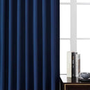 Joydeco Custom Blackout Curtains for Bedroom, 1 Panel Room Darkening Curtains & Drapes for Living Room Window Rod Pocket Back Tab (Custom Size,Navy Blue) by TinyTreasures Baby Boutique