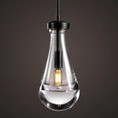 Raindrop Pendant Lights, Modern Black Pendant Lights for Kitchen Island, Dining Room Light Fixture Raindrop Chandelier, Chandelier for Living Room Hallway, Including The Bulb by CozyNest Decor