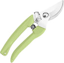 Curve Gardening Scissor with Sharp Stainless Steel Blade Garden Shears for Cutting Flowers Trimming Plants of Yard Florist Flower Rose Herb Hedge Bonsai and Fruits Picking (Green Handle) by GreenHaven Gardens