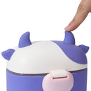 Bebamour Baby Formula Dispenser On The Go, Formula Container to Go, Formula Holder for Travel, Candy Fruit Snack Storage Container with Scoop and Leveller (Purple Cow) by TinyTreasures Baby Boutique