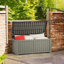 YITAHOME 120 Gallon Outdoor Storage Deck Box, Large Resin Patio Storage for Outdoor Pillows, Garden Tools and Pool Supplies, Waterproof, Lockable (Light Brown) by GreenHaven Gardens