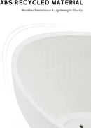 LaDoVita Plant Pots with Drainage Holes, 12 Inch Large Planters for Indoor Plants, Plastic Flower Pots Outdoor, 2 Pack, White