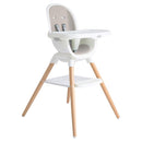 Joie Chai Multi-Mode Highchair - European Beech Wood, Convertible, 9+ Modes, Birth up to 60 lb. (Walnut) by TinyTreasures Baby Boutique