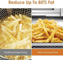 Nuwave Bravo Air Fryer Toaster Smart Oven, 12-in-1 Countertop Convection, 30-QT XL Capacity, 50°-500°F Temperature Controls, Top and Bottom Heater Adjustments 0%-100%, Brushed Stainless Steel Look by CozyNest Decor