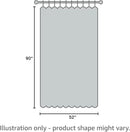 Joydeco Linen Curtains, 90 Inch Length, 2 Panels Set for Living Room, Light Filtering by CozyNest Decor