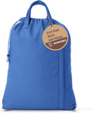 LFH Home Cotton Canvas Large Laundry Bag with Handle, Heavy Duty Drawstring Closure Washable Laundry Bags, School Travel, Home, Hotel, College Dorm, Organizer Sack, Toys Clothes 28x40-Sky Blue by TinyTreasures Baby Boutique
