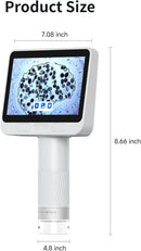 Microscope for Kids, Kids Microscope with 4.0" IPS Screen, Portable Digital Pocket Microscope for Kids 8-12, Miniscope Kids Compatible with iPhone Android Computer by TinyTreasures Baby Boutique