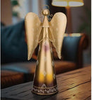 Regal Art & Gift Angel Statue - Metal Indoor/Outdoor Garden Statue Deals, Elegant Garden Decor, Beautiful Gifts for Women, Exquisite Angel Statues for Garden, 23-Inch, Gold by CozyNest Decor