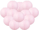 Chinese Style Paper Lanterns, Set of 12, Suitable for Party Decoration (Light Pink, 12in) by GreenHaven Gardens