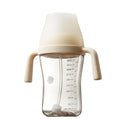 bc babycare Sippy Cup Learner for 6+ Month Old with Nipples & Handles, Spill Proof Sippy Cup, Weighted Straw Toddler Cups, Anti-Choking Baby Cups 1 Pack,Beige by TinyTreasures Baby Boutique