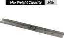 Giftgarden 47 Inch Gray Floating Shelves for Wall Mount, Grey Wood Wall Shelf Ledge for Bathroom Bedroom Living Room Kitchen Storage, Set of 3 Different Sizes by CozyNest Decor