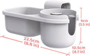 SnackPod Child Cup & Snack Holder for Convertible Car Seats & Strollers - BPA Free - Grey by TinyTreasures Baby Boutique