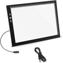 HSK A4 LED Light Box Light Pad Lock/Unlock Modes Touch Dimmer Button Dimmer 5 Level Brightness Led 7000 Lux for Tatoo,Trace, Drawing,Animation, Sketching,Diamond Painting by TinyTreasures Baby Boutique