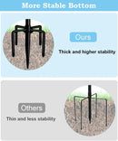 String Light Pole Stand for Outdoor String Lights Hanging, Use for Backyard, Garden, Patio, Party, Festival, Wedding, Picnic, 10FT, Matte, 3 Poles