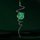 Glow in The Dark Wind Spinner Tail Gazing Ball Spiral Decorative Spiral Tail Wind Spinner Stabilizer Sun Catcher,Indoor Outdoor Hanging Art Garden Decoration Wind Sculpture Stabilizer-13in by GreenHaven Gardens