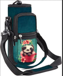 25/32/40/64oz Water Bottle Bag Holder Carrier-Insulated Crossbody Sling Case Sleeve with Strap & Pockets for Men Women Gym Cycling Travel Walking Hiking Camping by TinyTreasures Baby Boutique