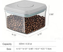 Airtight Food Storage Container - 0.32qt / 320ml Mini Square Pop Containers With Lids, Bpa Free Stackable Container Snacks Candy Salt Herbs Spices by TinyTreasures Baby Boutique