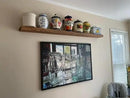 joelsantiques 54 Inch Wooden Floating Shelves for Wall - 54x8x2 in - Made of Natural Wood - Heavy Duty Rustic Wall Shelves for Bedroom - Perfect for Living Room, Kitchen - Medium Brown by CozyNest Decor