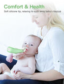 Baby Nasal Aspirator, Electric Nose Sucker with 5 Levels Suction, Soothing Light & Nursery Rhymes (Green) by TinyTreasures Baby Boutique