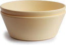 mushie Round Dinnerware Bowls for Kids | Made in Denmark, Set of 2 (Daffodil) by TinyTreasures Baby Boutique